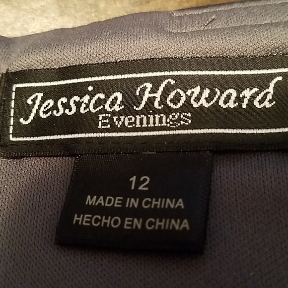 Size 12 pewter cocktail/mother of the bride dress - Picture 7 of 8